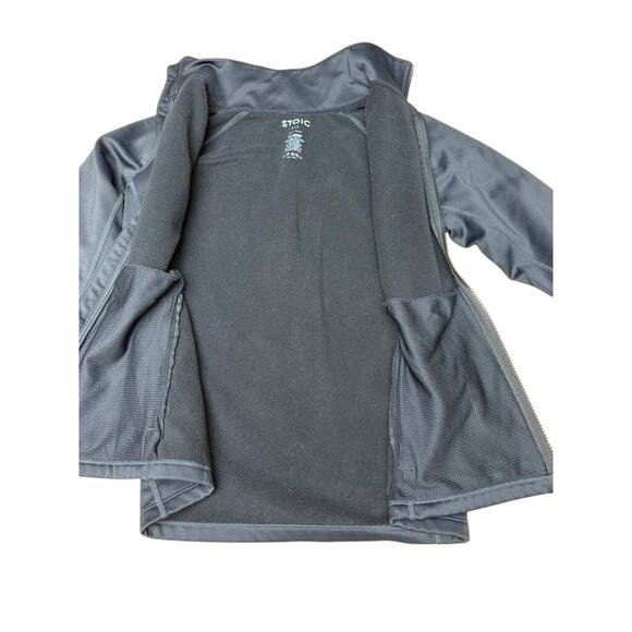 "STOIC" Women's Zip Up Fleece Jacket SZ S Holes For Thumbs Running Jogger Gym - Picture 7 of 10